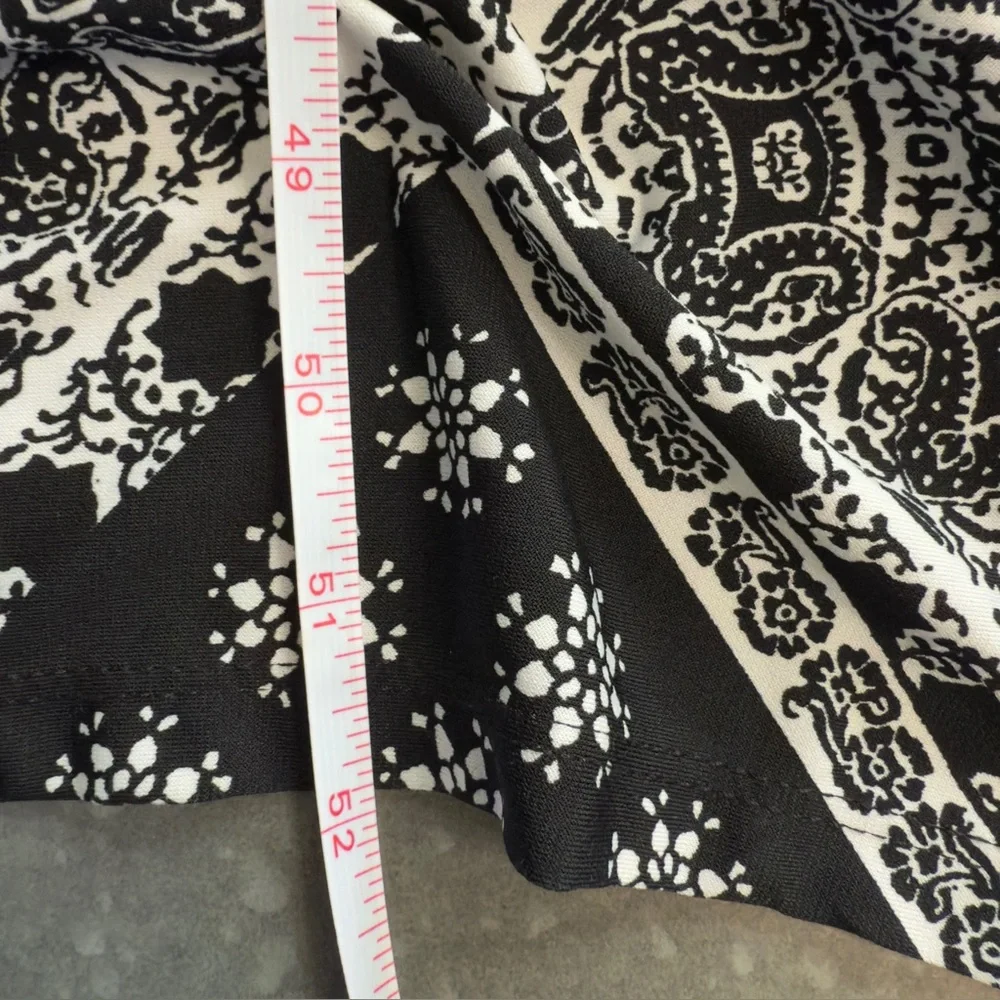 Elementz Woman Black & White Sleeveless Maxi Dress - Size 1X (NWT) - Picture 11 of 11